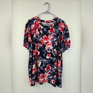 Anne Klein Floral Print Blouse